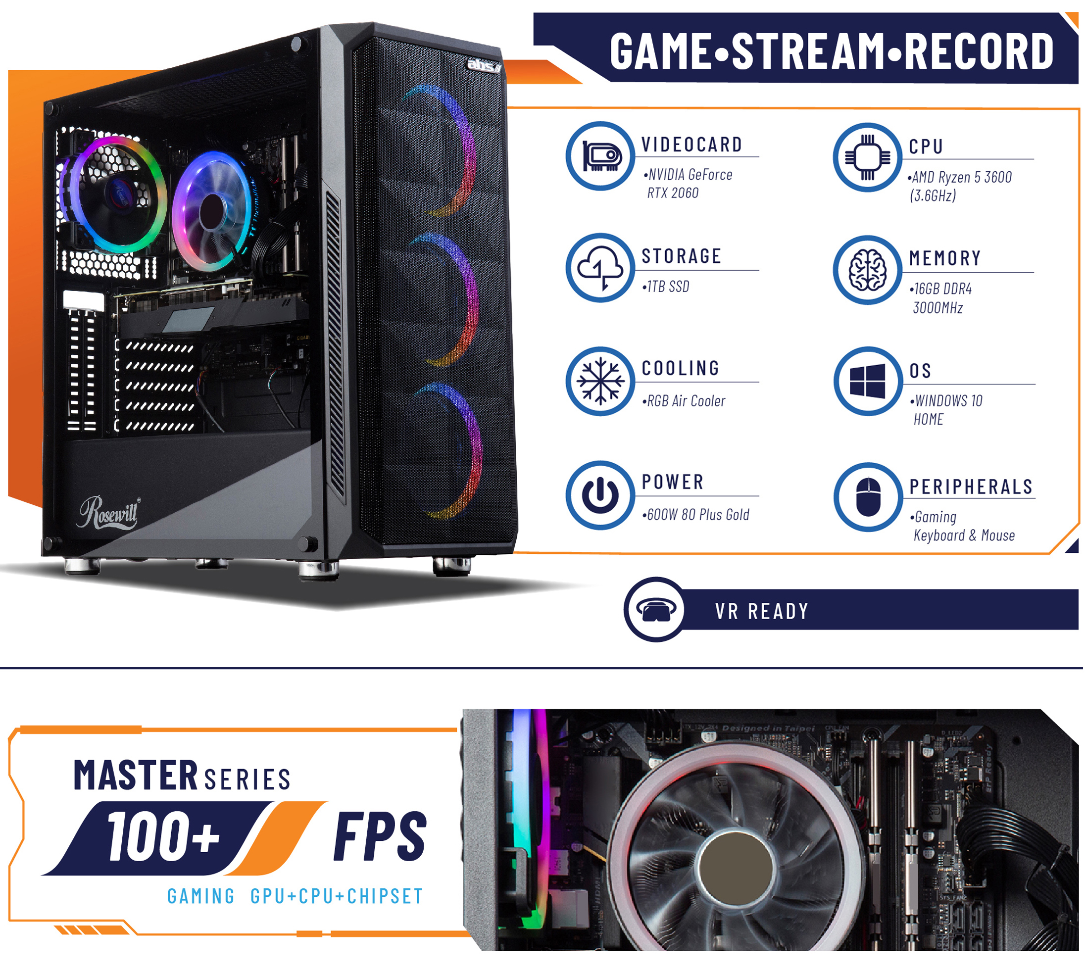 Open Box: ABS Master Gaming PC - AMD Ryzen 5 3600 - GeForce RTX
